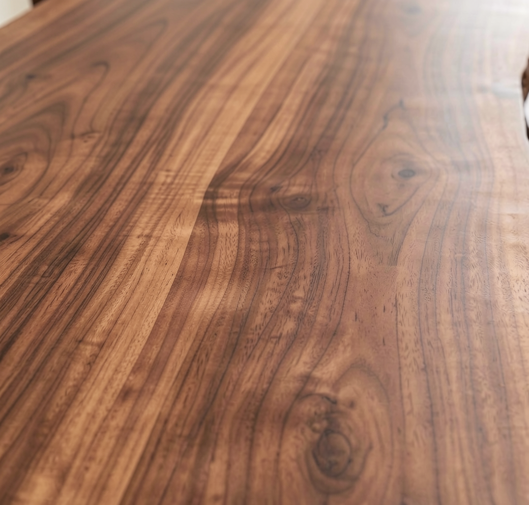 Custom Premium Black Walnut Epoxy River Dining Table Top